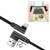 Reiko 3.3ft Nylon Braided Material 8 Pin Usb 2.0 Data Cable In Black