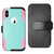 Reiko Iphone X/iphone Xs 3-in-1 Hybrid Heavy Duty Holster Combo Case In Mint Green
