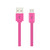 Reiko Flat Micro Usb Data Cable 3.2ft In Pink