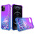 Shiny Flowing Glitter Liquid Bumper Case For APPLE IPHONE 12 PRO MAX In Purple