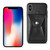 Reiko iPhone X/iPhone XS Durable Leather Protective Case With Back Pocket In Black