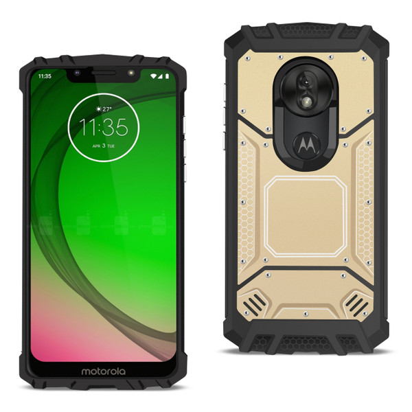 Motorola Moto G7 Play metallic Front Cover Case In gold