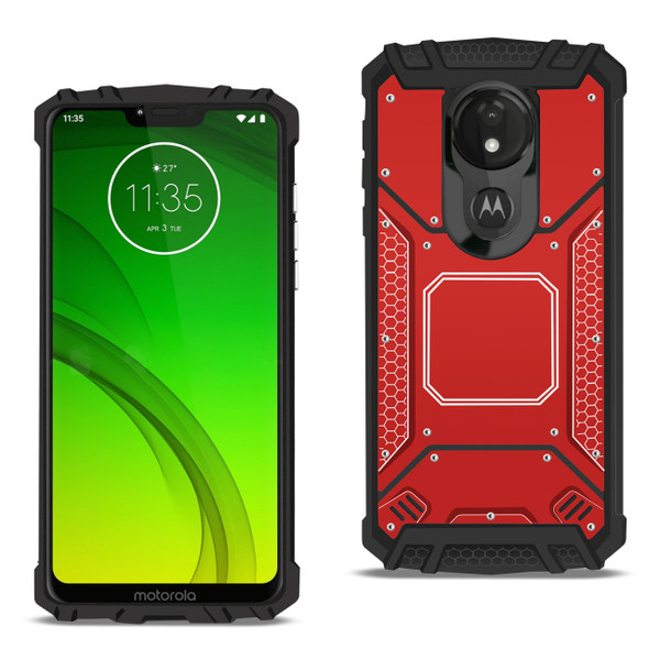 Motorola Moto G7 Powermetallic Front Cover Case In Red