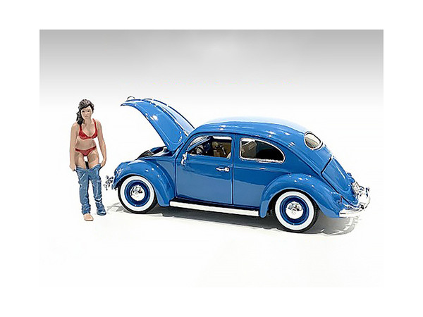 Beach Girl Gina Figurine for 1/24 Scale Models by American Diorama