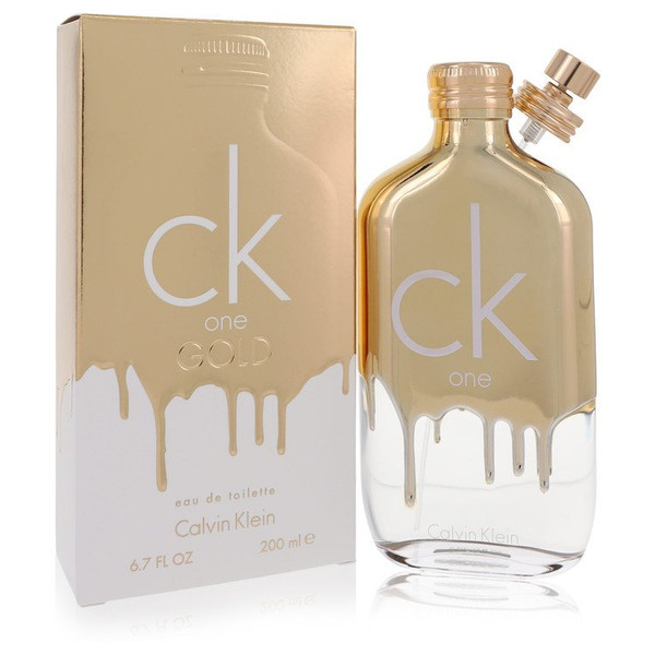 Ck One Gold Perfume By Calvin Klein Eau De Toilette Spray (Unisex) 6.7 Oz Eau De Toilette Spray