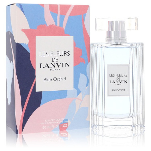 Les Fleurs De Lanvin Blue Orchid Perfume By Lanvin Eau De Toilette Spray 3 Oz Eau De Toilette Spray