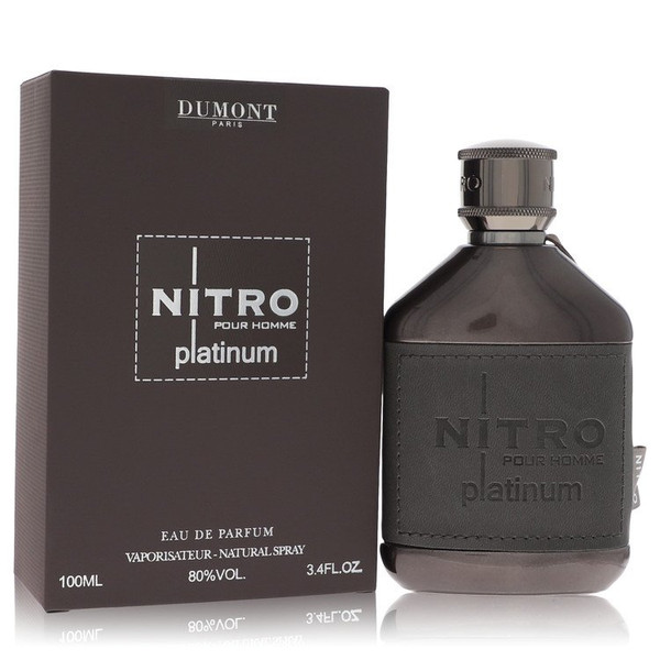 Dumont Nitro Platinum Cologne By Dumont Paris Eau De Parfum Spray 3.4 Oz Eau De Parfum Spray