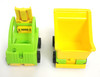 Vintage 1980's Fisher Price Little People Green Yellow Dump Truck & Forklift