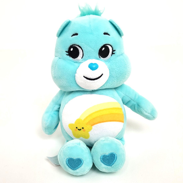 Care Bears Wish Bear 9" Light Blue w/ Shooting Star Belly (2021) Stuffed Animal