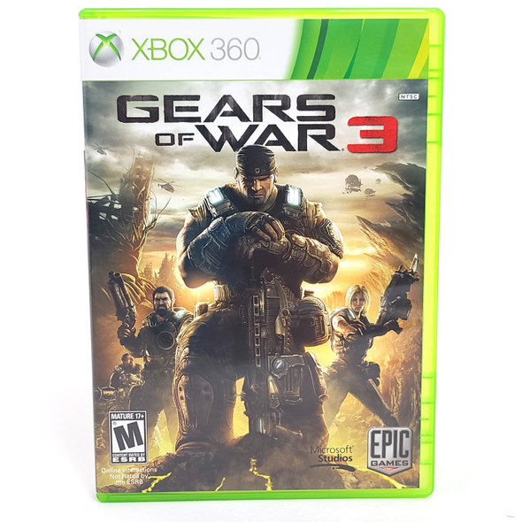 Gears of War 3 (Xbox 360, 2011) Complete w/ Stickers - Tested