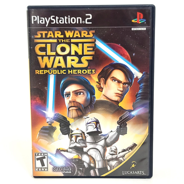 Star Wars The Clone Wars Republic Heroes (PlayStation 2, 2009) CIB - Tested