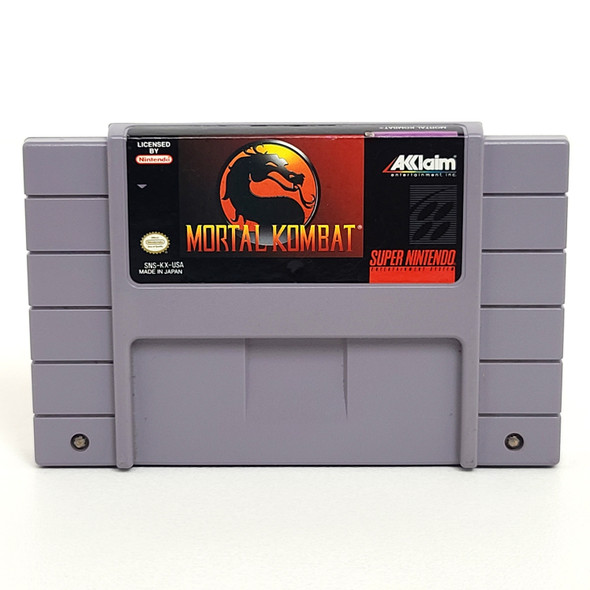 Mortal Kombat (Super Nintendo SNES, 1993) Authentic - Tested & Working