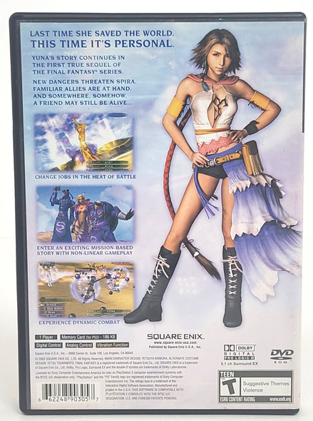 Final Fantasy X-2 (PlayStation 2, 2003) Complete in box