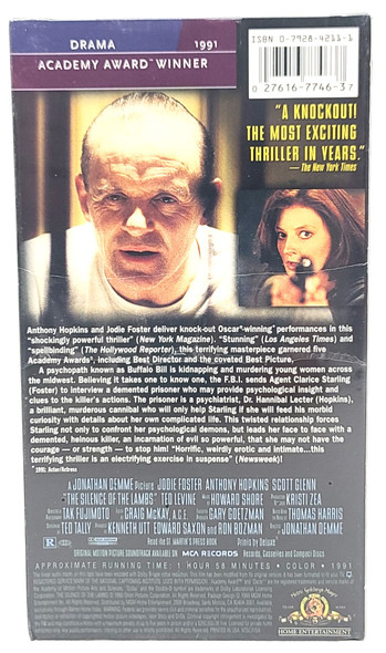 The Silence of the Lambs (VHS, 1999)