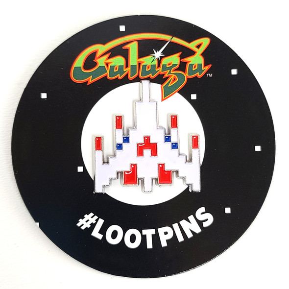 Namco Galaga Pin (2018) Loot Crate Exclusive Hat/Lapel Arcade Game Loot Pin