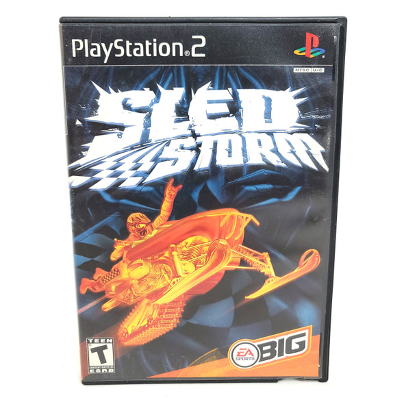 Sled Storm - Vtg BlockBuster Case (PlayStation 2, 2002) w/ Manual - Tested