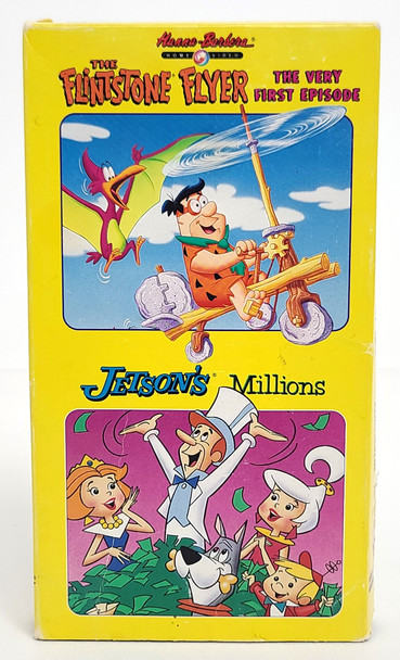 The Flintstone Flyer The Very First Episode & Jetson's Millions (VHS, 1991)