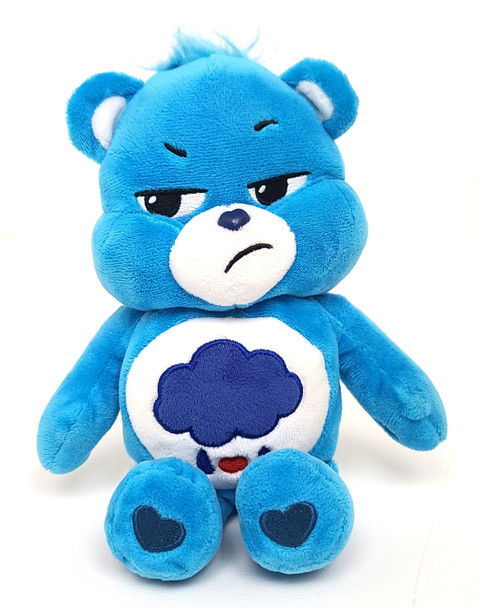 Care Bears 10" Grumpy Bear Plush w/ Blue Rain Cloud Stormy Belly (2020)