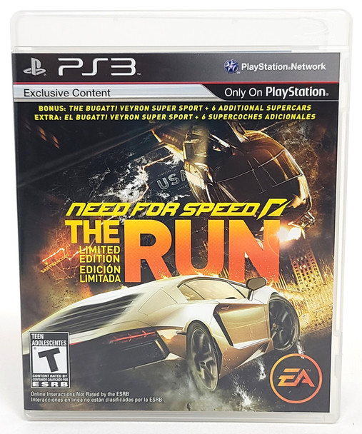 Need For Speed: The Run (PlayStation 3, 2011) Complete - Tested