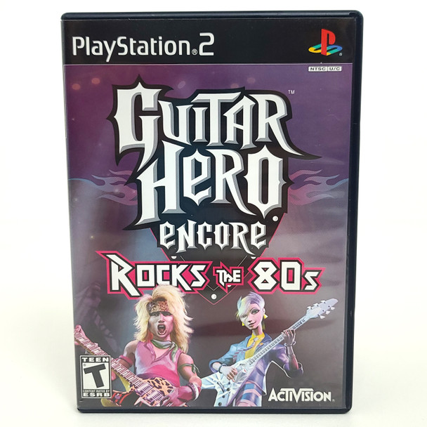 Guitar Hero Encore Rock The 80's - (PlayStation 2, 2007) - Tested
