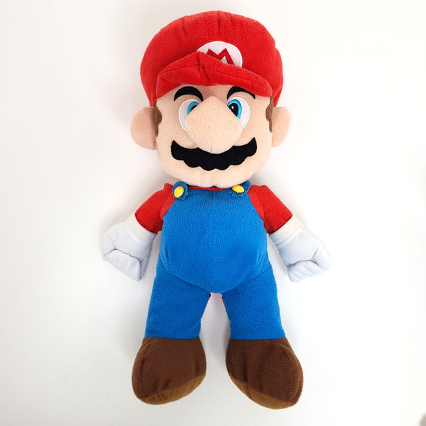 Super Mario Plush Backpack With Zipper Pocket On Back  18"