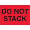 2 x 3" - "Do Not Stack" (Fluorescent Red) Labels (Roll of 500)