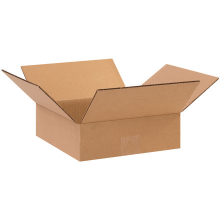 10 x 10 x 3" Flat Corrugated Boxes (Bundle of 25)