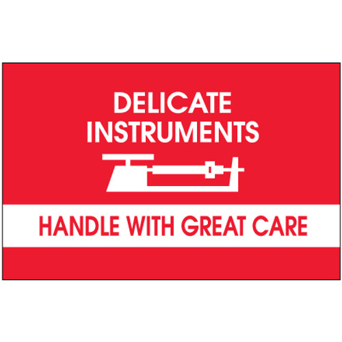 3 x 5" - "Delicate Instruments - HWC" Labels (Roll of 500)
