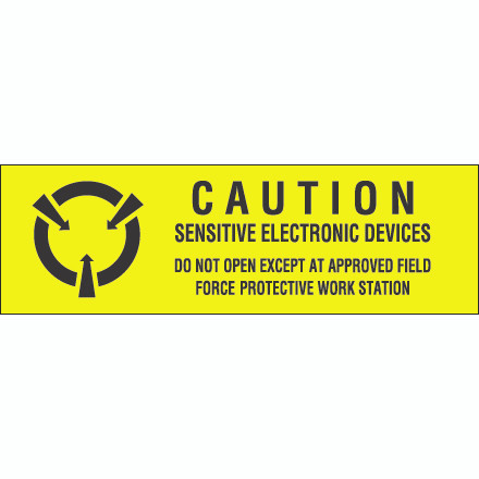 5/8 x 2" - "Sensitive Electronic Devices" Labels (Roll of 500)