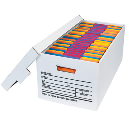 24 x 12 x 10" Deluxe File Storage Boxes (Case of 12) 24 x 12 x 10" Deluxe File Storage Boxes (Case of 12)