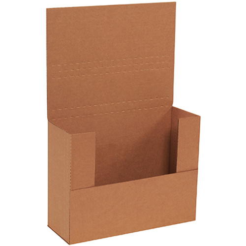 11 1/8 x 8 5/8 x 4" Kraft Easy-Fold Mailers (Bundle of 50)