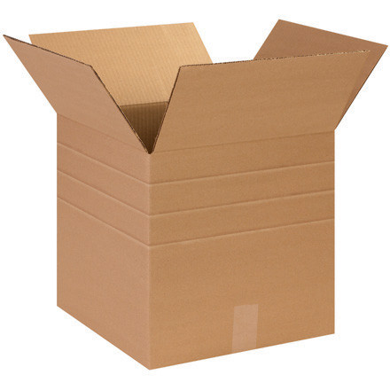 14 x 14 x 14" Multi-Depth Corrugated Boxes (Bundle of 25)
