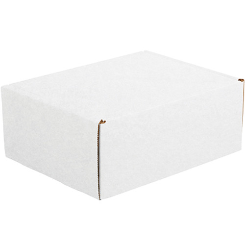 11 1/8 x 8 3/4 x 4" White Deluxe Literature Mailers (Bundle of 50)