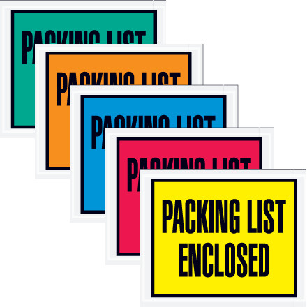 4 1/2 x 6" "Packing List Enclosed" Envelopes (Case of 1000)