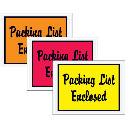 4 1/2 x 6" "Packing List Enclosed" Envelopes (Case of 1000)