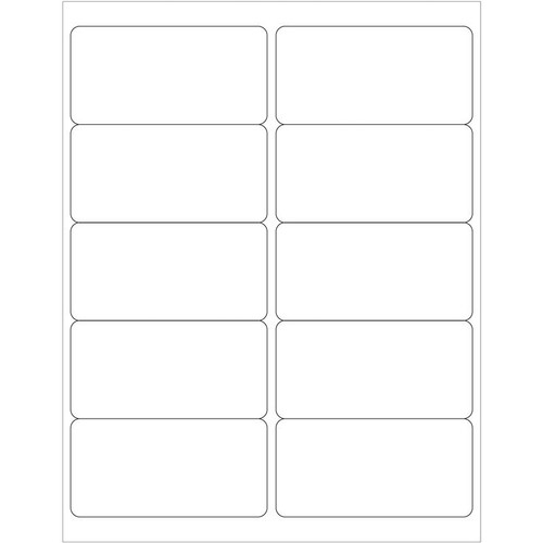4 x 2" White Rectangle Laser Labels (25 Sheet Pack)