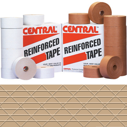 3" x 375' Kraft Central 250 Reinforced Tape (Case of 8)