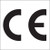 1 x 1" - "C E" Regulated Labels (Roll of 500)