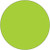 3" Circles - Fluorescent Green Removable Labels (Roll of 500)