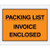 4 1/2 x 5 1/2" Orange "Packing List/Invoice Enclosed" Envelopes (Case of 1000)