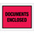 4 1/2 x 5 1/2" Red "Documents Enclosed" Envelopes (Case of 1000)
