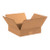12"L x 12"W x 3"H Flat Corrugated Box, 25-Pack