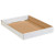 15 x 12 x 1 3/4" White Corrugated Trays (Bundle of 50)