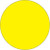 1 1/2" Circles - Fluorescent Yellow Removable Labels (Roll of 500)