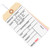 6 1/4 x 3 1/8" - (1000-1499) Inventory Tags 3 Part Carbonless #8 - Pre-Wired (Case of 500)
