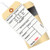 6 1/4 x 3 1/8" - (1500-1999) Inventory Tags 2 Part Carbon Style #8 - Pre-Wired (Case of 500)