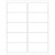 4 x 2" White Rectangle Laser Labels (25 Sheet Pack)