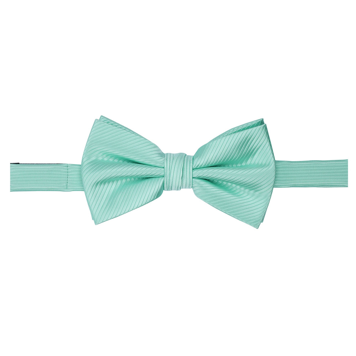 Banded Corded Bow Tie - Aqua