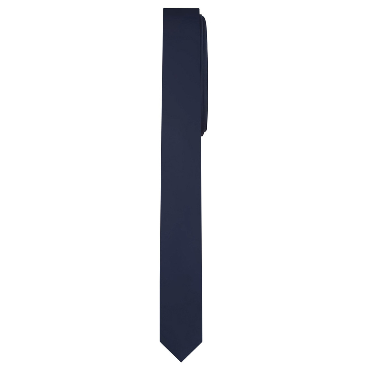 Ultra Skinny 1.5" Men's Solid Necktie - Navy