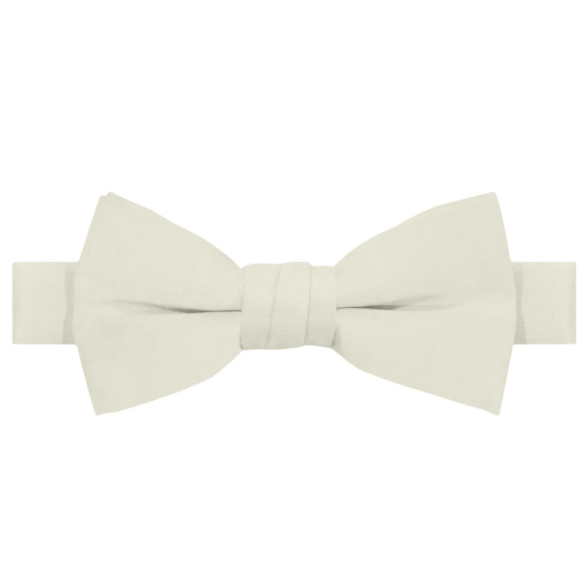 Young Boys' Pre-Tied Banded Adjustable Solid Color Bow Tie - Cream